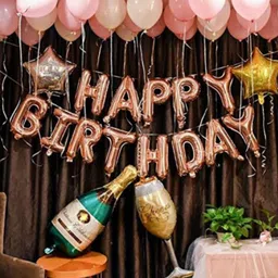 house of banter Solid Happy Birthday Foil Balloon - 13pc. Balloon image 4