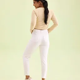 go colors Women Mid Rise Cropped Jeggings image 5