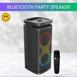 SACRO A1 (PORTABLE WIRELESS PARTY SPEAKER)With Wireless Karaoke Mic& Hi Bass SoundQ280 40 W Bluetooth Tower Speaker-image-12