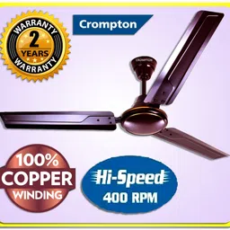 crompton Super High Speed 400 rpm HS PLUS 51W 30% Energy Saving SUREBREEZE 100% Copper79 1 Star 1200 3 Blade Ceiling Fan-picture-19