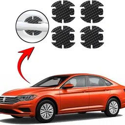 shopone trading Car Door Scratch Protection Sticker Finger Guard (PU) Black For Jetta Car Grab handle-picture-17