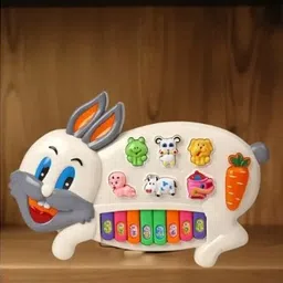 intelligent Rabbit Piano With Flashing(IND*96312) Light Toy image 2