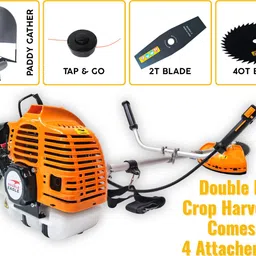 sharp garuda Brush Cutter Machine|43CC 2Stroke Sidepack|Shoulder type Fuel Grass Trimmer image 2