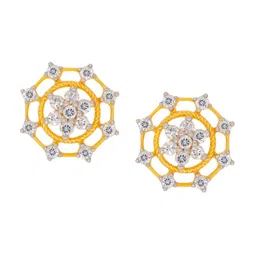 BHIMA Jewels 22K Hallmark 916 Purity Yellow Gold Round Stone Stud-picture-35