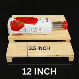 move2wood Can Kitchen Rack 3 Tier Multipurpose Wooden Display Riser Stand for Kitchen Countertop Makeup, Wood image 2