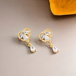 aadita Gold-Toned Geometric Studs Earrings-image-46