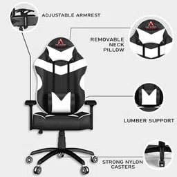 ase gaming Infinity Series Ergonomic Gaming Chair with Head & Lumbar Pillow Gaming Chair image 4