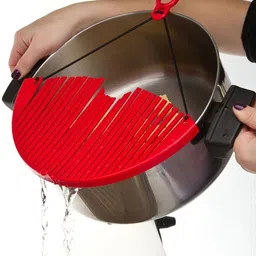 kanha Better Strainer Large Expandable Strainer Just Lock On Strain Collapsible Colander image 3
