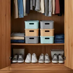 dew mat Plastic Pack Of 6 Pieces Medium Size Multipurpose Solitaire Storage Basket image 2