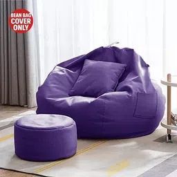 shira 24 XXXL Bean Bag with Footrest & Cushion Ready to Use Teardrop Bean Bag With Bean Filling-picture-21