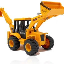 learn with fun 2 in 1 Construction Trucks Rotate by 180 Degree JCB Toy, Loader-picture-16