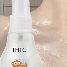 thtc Glitter Spray Liquid Highlighter Spray Women Shimmer Glow Quick Dry-picture-26