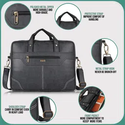 veneer Men Grey Messenger Bag image 2