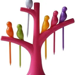 devicezone Fruit Fork Disposable Plastic Fruit Fork-picture-22