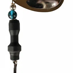 coral india Spinner Bait Brass Fishing Lure image 2