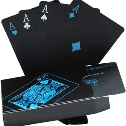 protos india.net Black Good Quality Plastic Waterproof Deck Bridge, Poker Playing Cards-picture-11