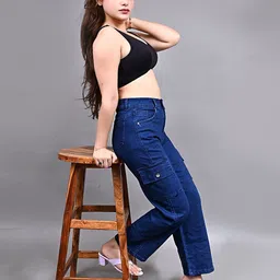 high waist Women Cargos image 2