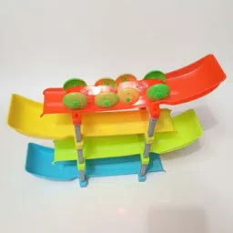 alvero 4-Tier Ramp 2 Light-Up Cars Toy Set for Kids - Educational Race Track Ramp Car image 4