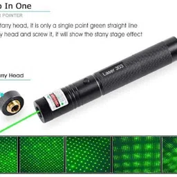 prisma collection 8000 Hours Continuous Working Rechargeable 5 Mile Laser Pointer(500mW, Green) image 2