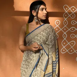 fashdeal Printed Bollywood Linen Saree-picture-19