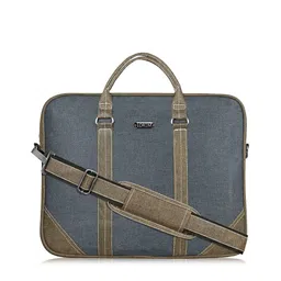 LOREM Unisex Grey & Beige Textured Messenger Bag-picture-9