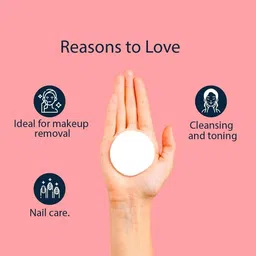 glamezone GM 32Cotton Pads For Face Cleansing & Makeup Removal - Made of pure cotton image 2