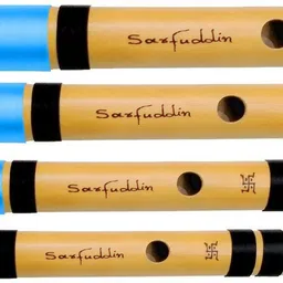 sarfuddin flutes 4 Bansuri Combo Set Medium Scale ( C Sharp, D, D Sharp, E Medium ) Bamboo Flute image 3