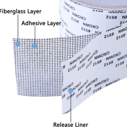 prozone Anti-Mosquito 3 Layer Tape Strong Adhesive Window Screen Repair Kit Tape (Manual) image 2