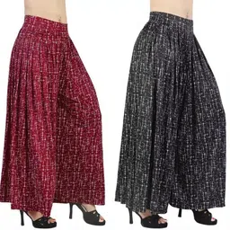 mmtextiles Pack of 2 Women Relaxed Multicolor Lycra Blend Trousers-picture-28