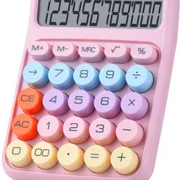 nunki trend Electronic Calculator Colorful Electronic Calculator BATTERY NOT INCLUDENT 12-Digit Big Display Battery Powered Desktop Calculator Basic Calculator-picture-19