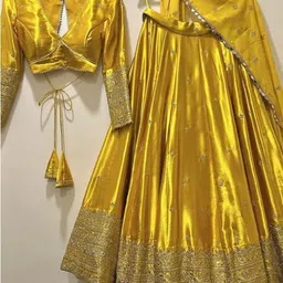 sarathybiz Self Design Semi Stitched Lehenga Choli image 5