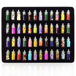 grapits Nail Art Sequins Glitter Stickers Powder Manicure Polish Mixed Design Case Set-picture-16