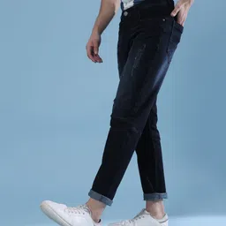 campus sutra Men Regular Mid Rise Dark Blue Jeans-picture-24
