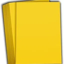 freedy A4 Sheets Double Sided Colored Origami Folding School, Office Stationery 40 pcs yellow Color Sheets (180-240 GSM) Copy Printing Papers/ A4 180 gsm Project Paper-picture-19