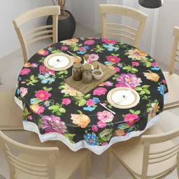 dakshya industries PVC 6 Seater Geometric Table Cover image 3