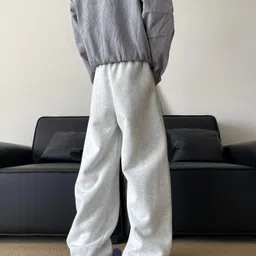 Men Solid Grey Track Pants-image-55