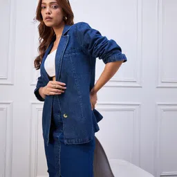 stylestone Women Solid Single Breasted Casual Blazer-picture-46