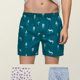 xyxx Pack of 3 Remix IntelliEaze Super Combed Cotton Printed Printed Men Boxer-picture-20