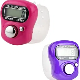 amur pack of 2 Mini Hand Tally Counter Finger Ring Digital Electronic Head Count 66 Digital Tally Counter-picture-19