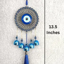 mooz Big Evil Eye Wind Chimes For Home Copper Windchime image 4