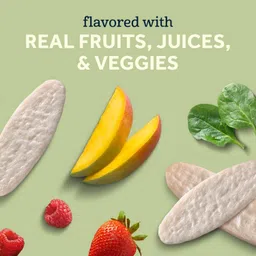 gerber Snacks for Baby Banana Peach Teethers for 7+ Month Baby, USA-Made Vegetarian Baby Snacks 60 g image 5