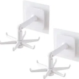 vrdh Wall mounting Self Adhesive 360 Degree Rotating Hook for Hanging(Pack of 1)1.441 Hook 6 image 2