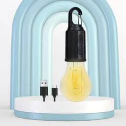 guggu Camping bulb Light, Rechargeable LED 5-6H. Battery Backup For Outdoor/IndoorZ447 5 hrs Bulb Emergency Light image 1