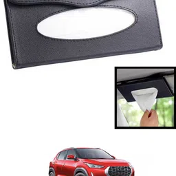 maties Universal Lightweight/Waterproof Leatherite Rectangle Black Tissue For Car-180 Vehicle Tissue Dispenser-picture-26