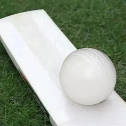 nongi Heavy Plastic Ball White Non Toxic (Pack of 6 | 80gm Per Ball) Cricket Training Ball image 3