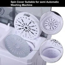 nw noworry Spin Cover Dryer Spin Cap Spinner Cap Safety Cover, Pack 2, Copatible for LG Washing Machine Net image 4
