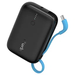 urbn Nano Link 10000 mAh 22.5W Fast Charging Power Bank (1 Type A and 2 Type C Ports, Power Delivery Compatible, Black) image 3