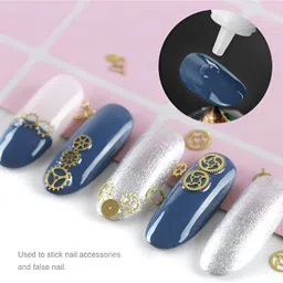 qul.w Nail Glue For Artificial Nail Waterproof Nail Adhesive Bottle(5 Piece) NG2 image 2