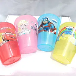 puthak Plastic 4 Glasses Sipper with Straw, (Multicolour)-picture-22