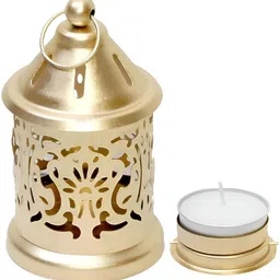 tuesday morning Hanging Lantern For Decoration Gold Table Lantern, Iron Table Lantern Gold Iron Hanging Lantern image 5